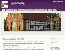 Tablet Screenshot of haussiekmann.de